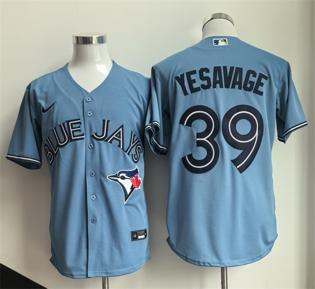 Men's Blue Toronto Blue Jays #39 Trey Yesavage 2025 Cool Base Stitched Baseball Jersey